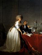 Jacques-Louis  David Portrait of Antoine-Laurent and Marie-Anne Lavoisier oil painting